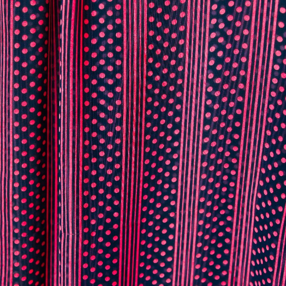 LOFT Maroon & Navy Patterned 3/4 Sleeves Pullover Blouse - Size XL - Picture 7 of 8
